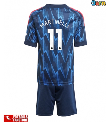 Arsenal Gabriel Martinelli #11 Bortatröja Barn 2025-26 Kortärmad (+ Korta byxor)